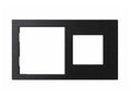 Cover Frame Double 71+45 Metal Black – Eelectron