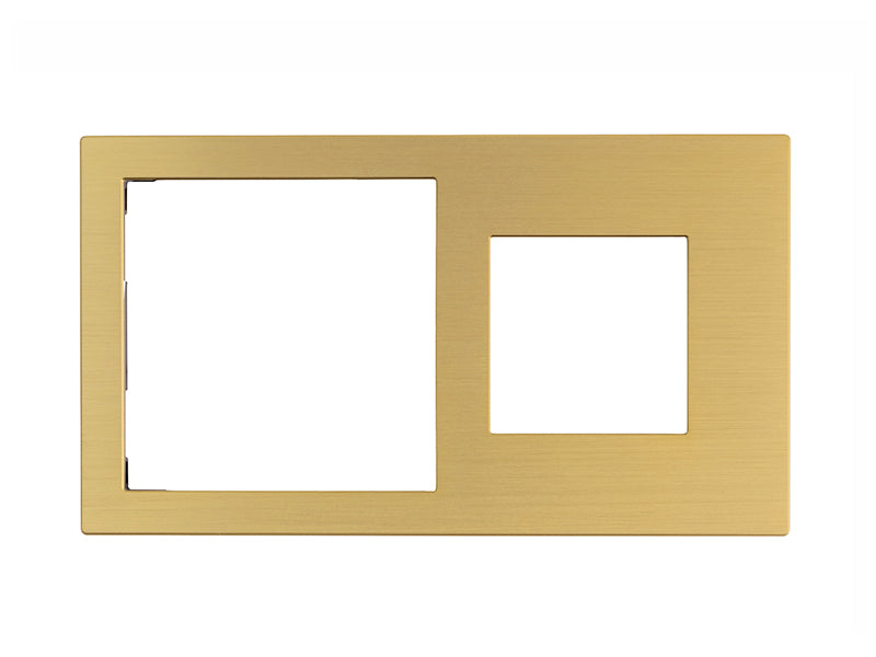 Cover Frame Double 71+45 Metal Gold – Eelectron