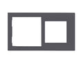 Cover Frame Double 71+55 Fenix Grey 0724 – Eelectron