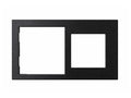 Cover Frame Double 71+55 Metal Black – Eelectron