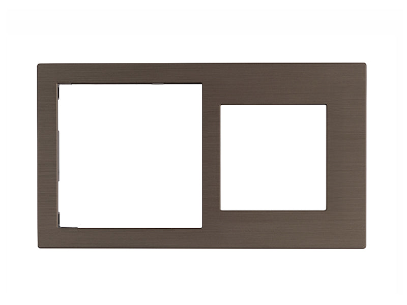 Cover Frame Double 71+55 Metal Bronze – Eelectron