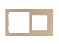 Cover Frame Double 71+55 Metal Champagne – Eelectron