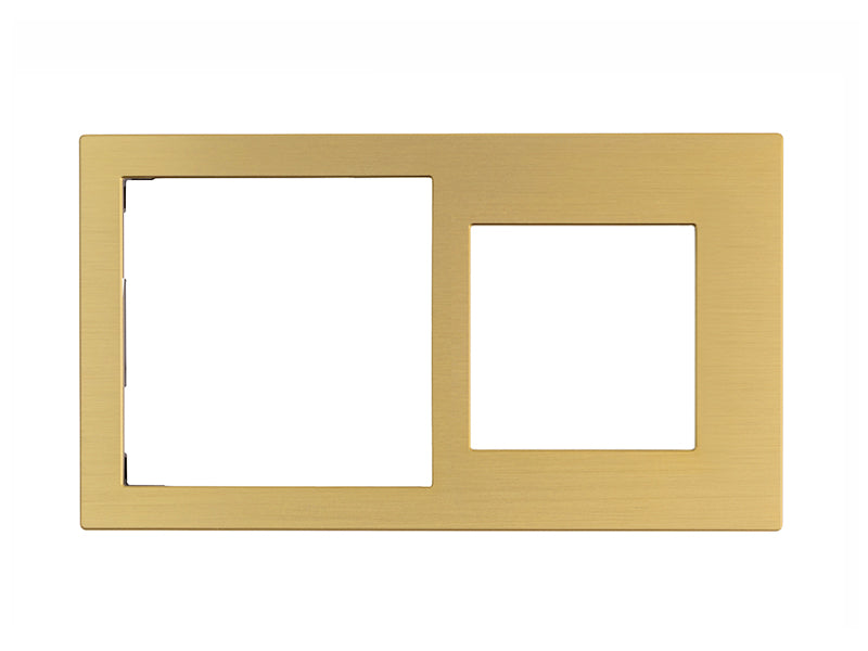 Cover Frame Double 71+55 Metal Gold – Eelectron