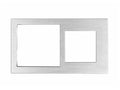 Cover Frame Double 71+55 Metal Silver – Eelectron