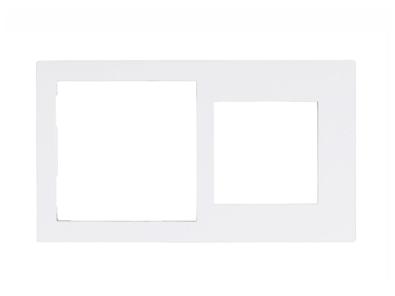 Cover Frame 71+55 Painted Plastic White – Eelectron
