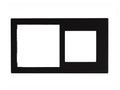 Cover Frame 71+55 Painted Plastic Black – Eelectron