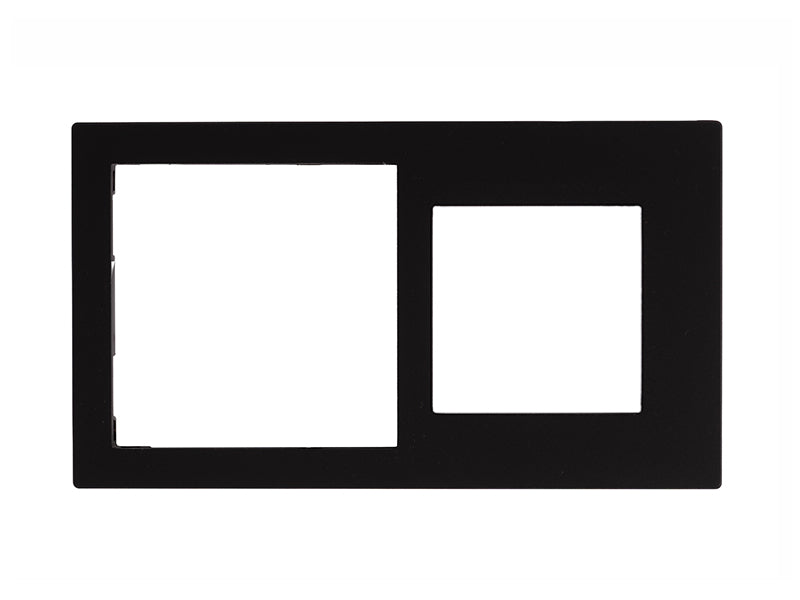Cover Frame 71+55 Painted Plastic Black – Eelectron