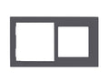 Cover Frame Double 71+60 Fenix Grey 0724 – Eelectron