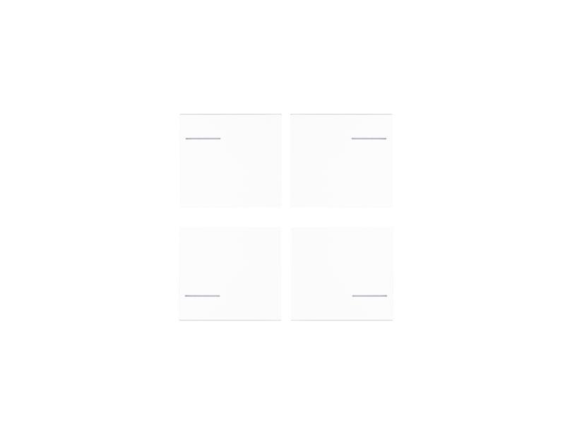 Kit 4 Buttons Painted Plastic White – Eelectron