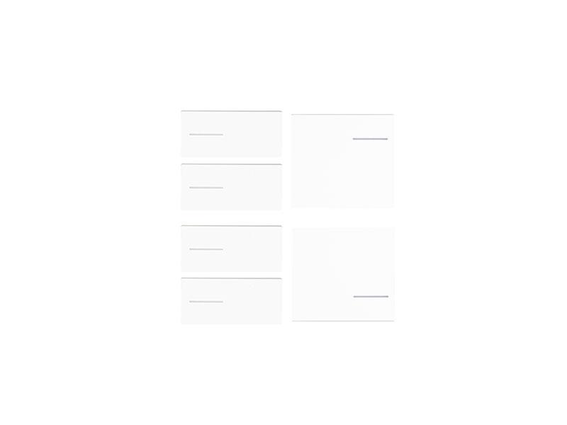 Kit 4 Left + 2 Right Buttons Painted Plastic White – Eelectron