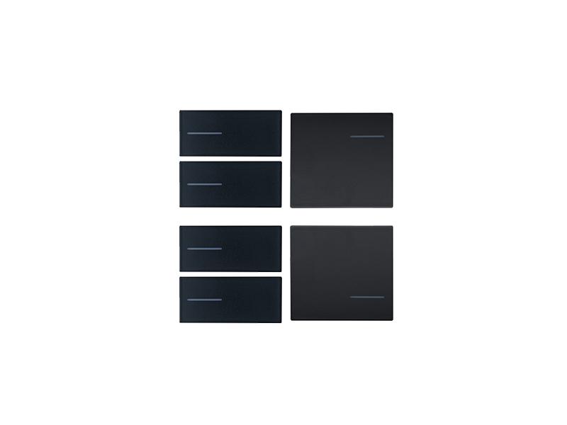 Kit 4 Left + 2 Right Buttons Painted Plastic Black – Eelectron