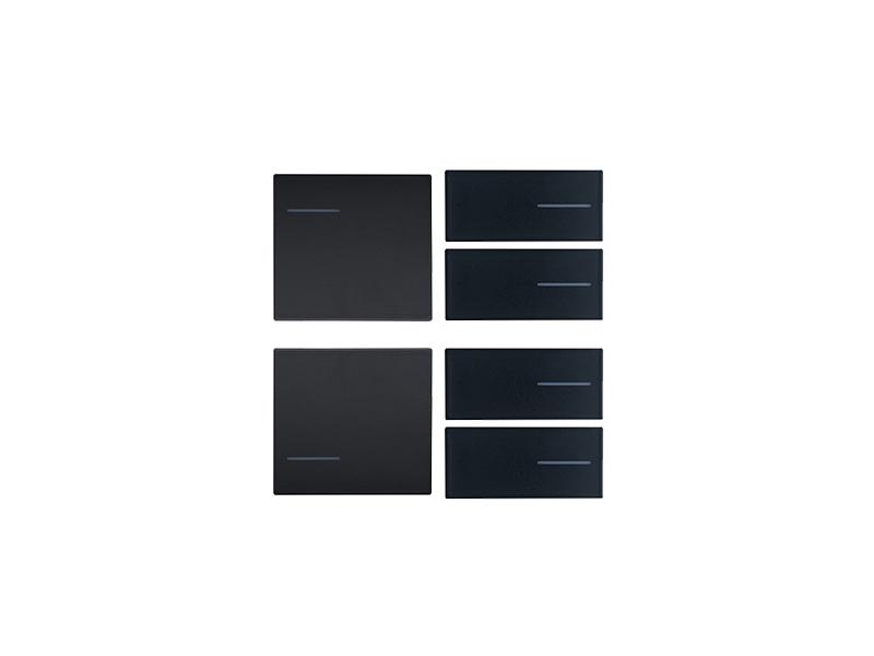 Kit 2 Left + 4 Right Buttons Painted Plastic Black – Eelectron