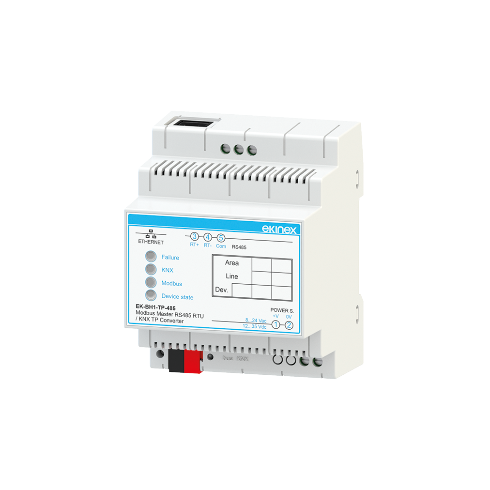 Modbus RS485 master - KNX - Ekinex