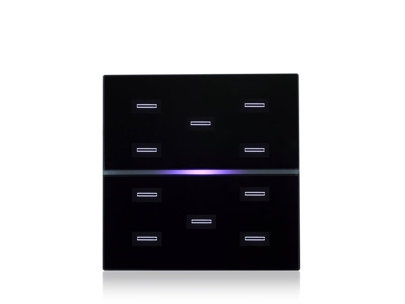 Double Glass - 10 Ch. - Black + RGB – Eelectron