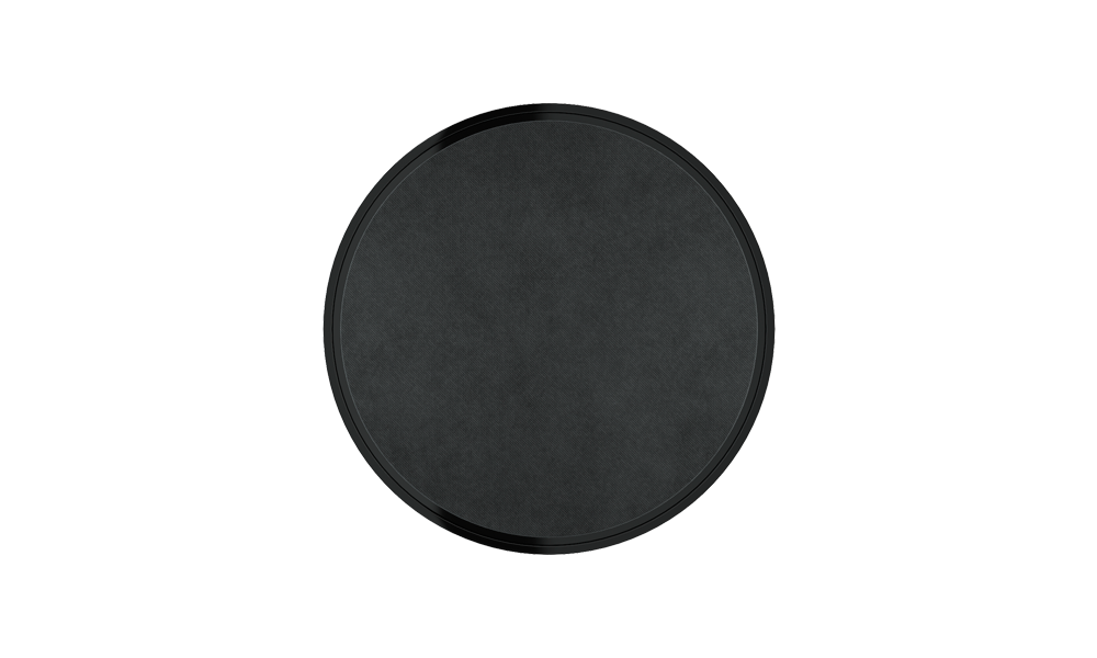Wall/ceiling mount speaker, 50W, 80-20KHZ, satin aluminium, sand fabric - Ekinex
