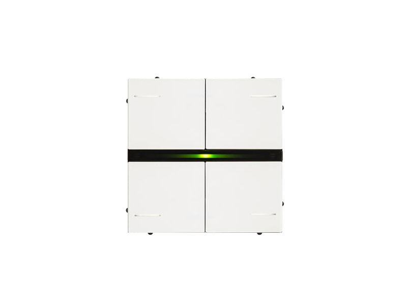 Lite Switch 4 Buttons | 16 Ch - RGB - Buttons Included - White – Eelectron