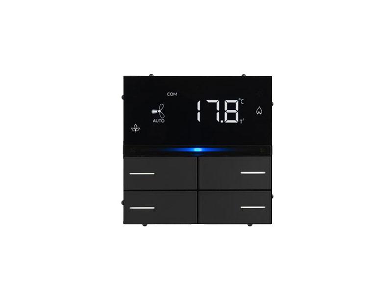 Lite Thermostat | 4 Buttons | 8 Ch - Buttons Included | RGB - Black – Eelectron