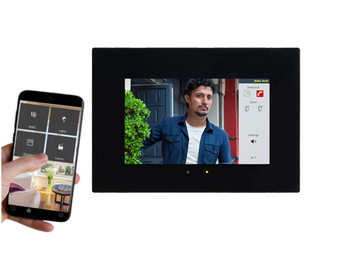 Eelectron KNX 10.1″ IP Touch Panel with Video Door Entry, Black Glass
