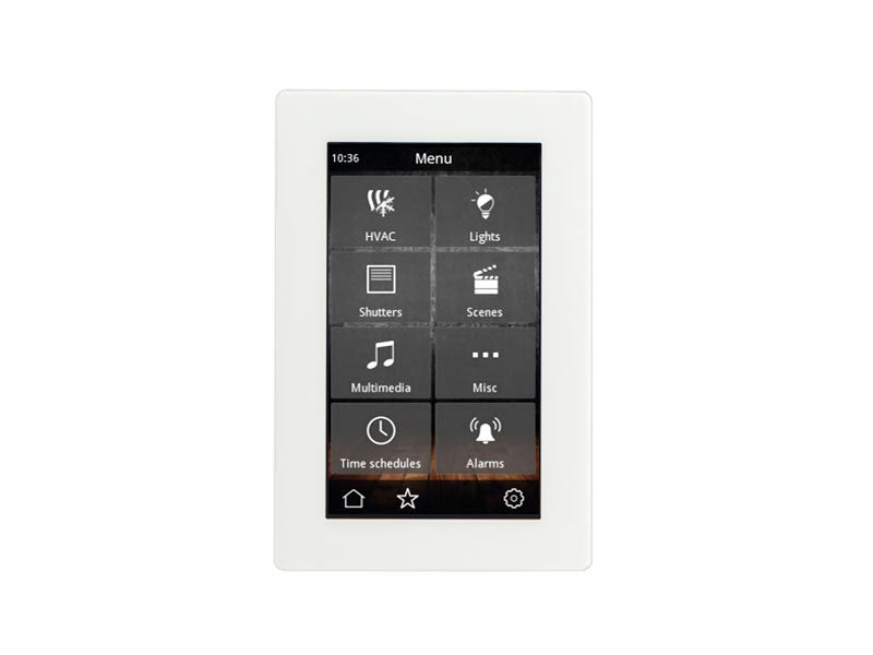 4.3” KNX Capacitive Touch Panel - Glass - White V2