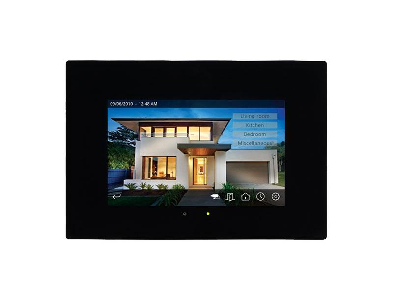 7” Capacitive Touch Panel With IP Connectivity And Door Phone Function - Glass - Black – Eelectron