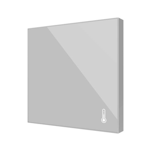 Flat AmbienT. Temperature Probe - Silver by Zennio