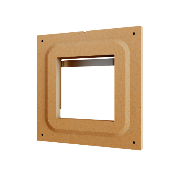 Accessory for dry-wall flush mounting for Flat X and IWAC Display by Zennio