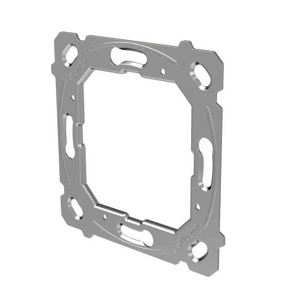 Metallic assembly for Flat AmbienT, Flat 55 Display v2, Flat Display v2, Flat RGB 55/70/X, Flat Sensato v2, IWAC Display v3, Presentia W, Soft Push Button, Tecla RGB 55/70/X, Z28, Z35 v3 by Zennio
