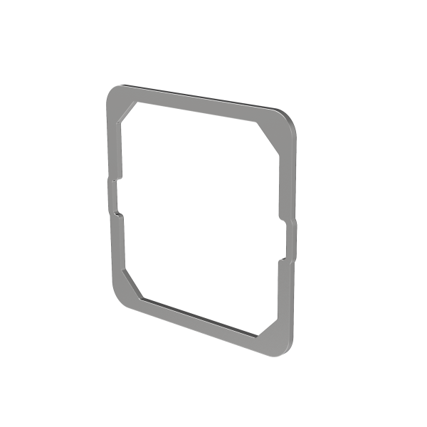 Metallic levelling plate for Flat 55 RGB and Tecla 55 RGB families - 1.5 mm by Zennio