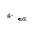 ZS55. Fixing clamps to fix the insert to the back box. by Zennio