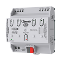 DALI BOX Broadcast 4CH v2. KNX-DALI Broadcast Interface to control up to 250 ballasts in 4 channels by Zennio