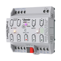 Lumento DX4 v2. 4-channel constant voltage PWM dimmer in DIN rail for DC LED loads. by Zennio