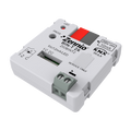 BIN-T 2X. Universal Interface 2 binary inputs/LED outputs and 1 temperature sensor input. by Zennio