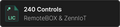 License to expand the number of controls in RemoteBOX & ZennIoT to 240. Virtual License by Zennio