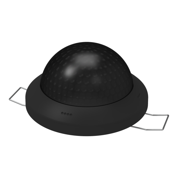 Presentia C v2. KNX presence detector with luminosity sensor for ceiling mounting - Anthracite by Zennio