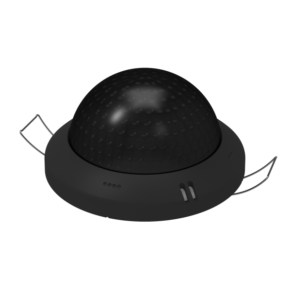 Presentia C MultiSensor. KNX presence detector with luminosity, temperature, humidity and CO? sensors for ceiling mounting - Anthracite by Zennio