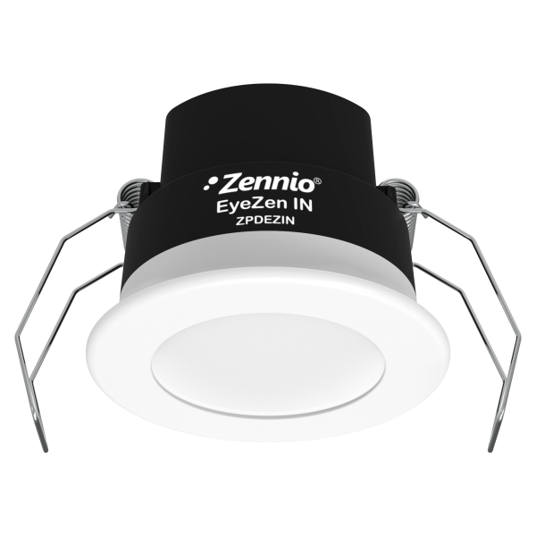 EyeZen IN. Motion detector with luminosity sensor for ceiling mounting - White by Zennio