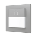 Presentia W1 v2. KNX motion detector for wall mounting - 1 button - Silver by Zennio