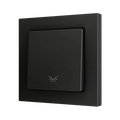 ZS55. Simple Soft push button for 1 binary input 55x55 mm - Light icon - Anthracite by Zennio