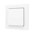 ZS55. Simple Soft push button for 1 binary input 55x55 mm - Matt white by Zennio