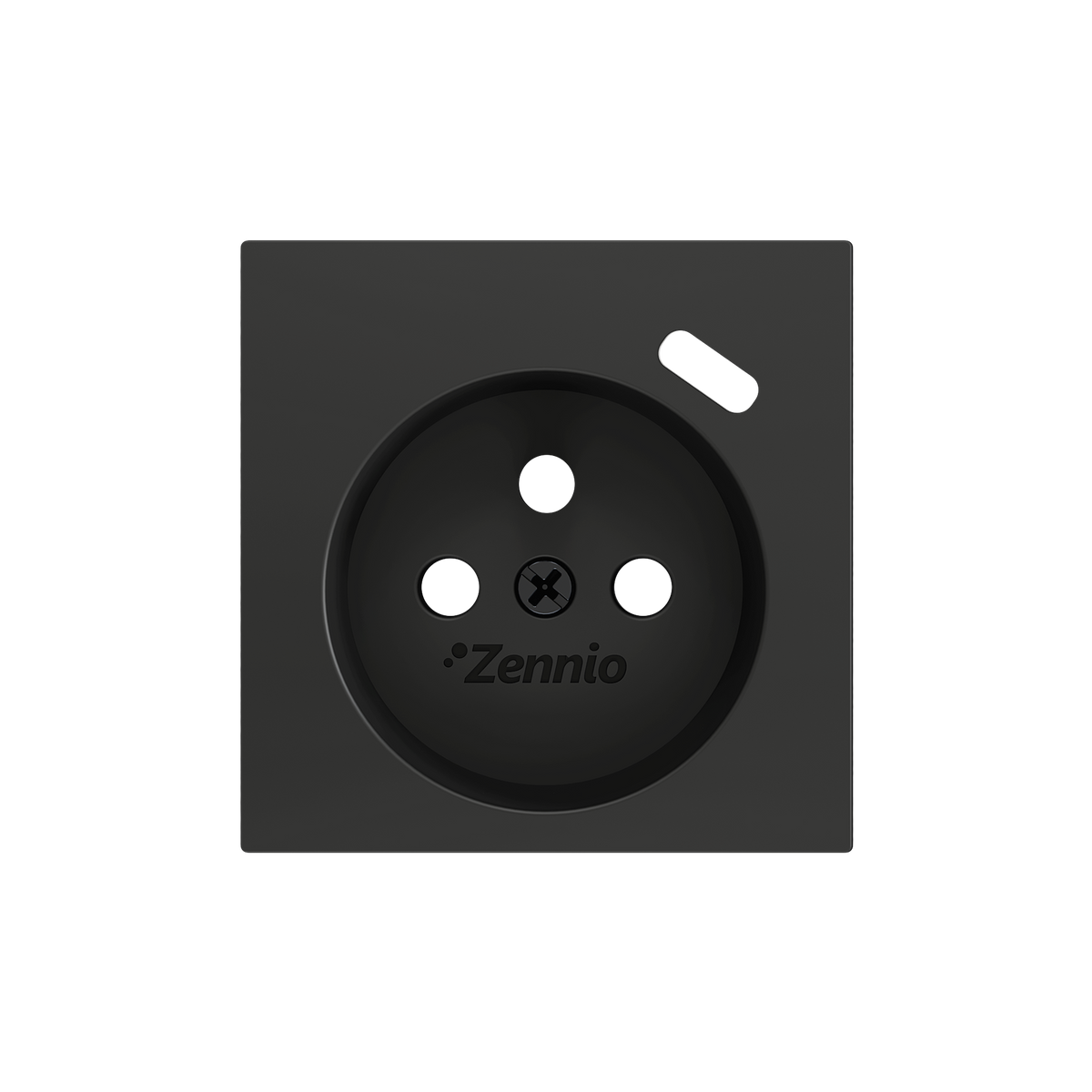 ZS55. French socket cover with USB C 55x55 mm - Anthracite by Zennio