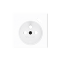 ZS55. French socket cover with USB C 55x55 mm - Matt white by Zennio