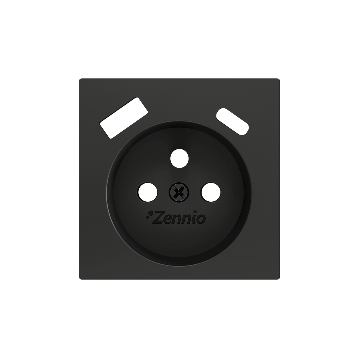 ZS55. French socket cover with USB C and A 55x55 mm - Anthracite by Zennio