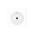 ZS55. French socket cover with USB C and A 55x55 mm - Matt white by Zennio