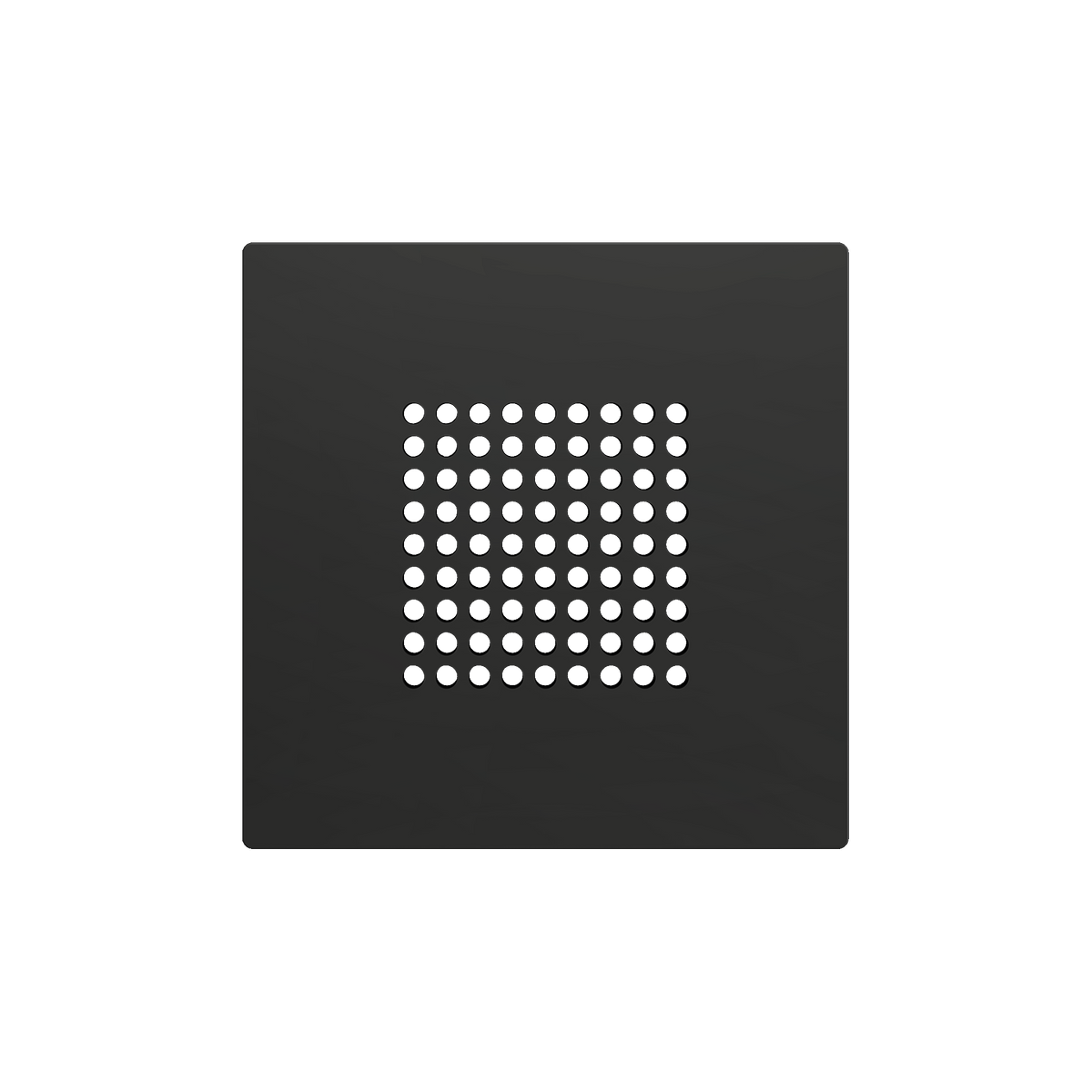 ZS55. RingBOX - KNX Doorbell cover 55x55 mm - Anthracite by Zennio