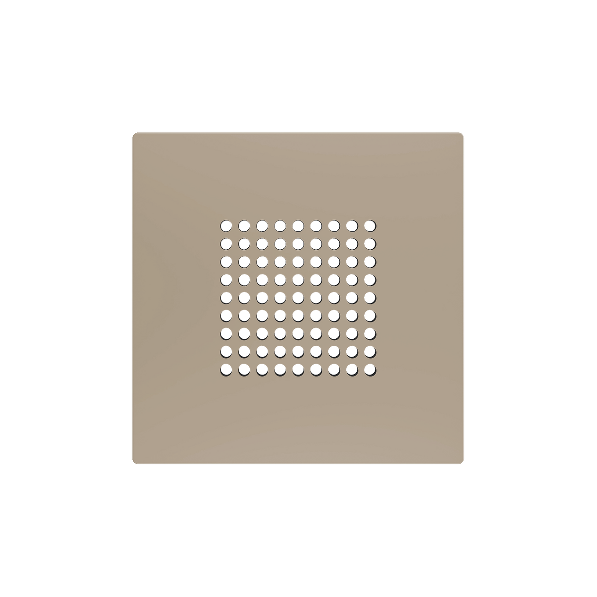 ZS55. RingBOX - KNX Doorbell cover 55x55 mm - Champagne by Zennio
