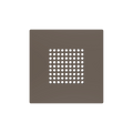 ZS55. RingBOX - KNX Doorbell cover 55x55 mm - Mocha by Zennio