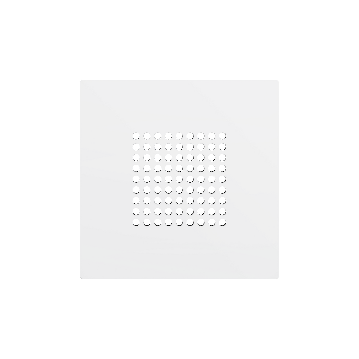 ZS55. RingBOX - KNX Doorbell cover 55x55 mm - Matt White by Zennio