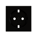 ZS55. Schuko screwless socket cover 55x55 mm - Anthracite by Zennio