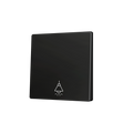 ZS55. Cover for Simple KNX Soft push button 55x55 mm. Tilt down - Anthracite - Custom. Minimum 100 units per design by Zennio
