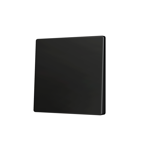 ZS55. Cover for Simple KNX Soft push button 55x55 mm. Tilt up&down - Anthracite by Zennio